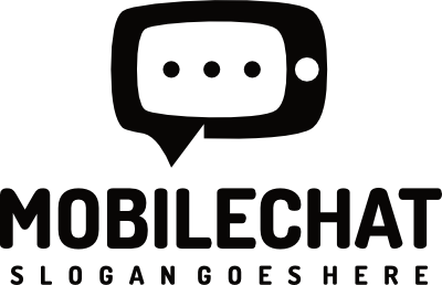 black logo for Mobile Chat