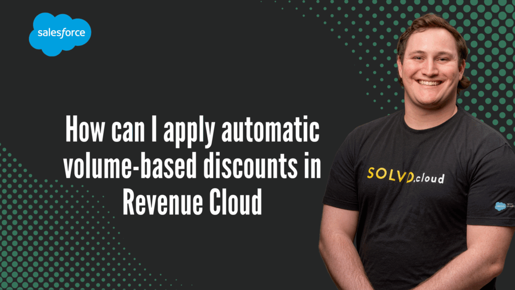 How can I apply automatic volume-based discounts in Revenue Cloud